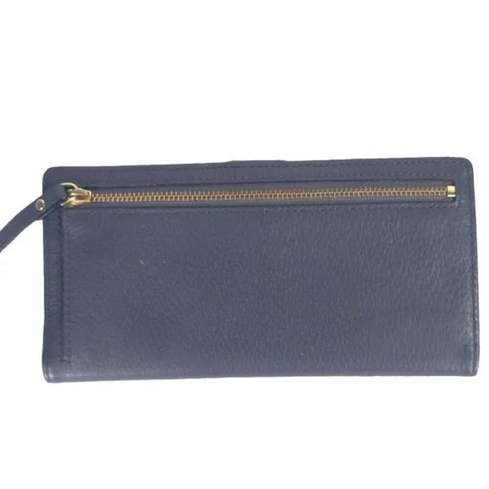 Kate Spade New York Folder Wallet Snap Closure Back Travel Wellesley Emperor 8x4